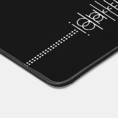 Jouw naam als Alien Glyphs Unique Black Bureaumat (Hoek)