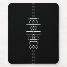 Jouw naam als Alien Glyphs Unique Black