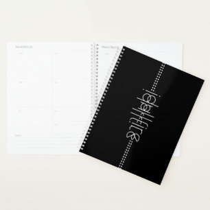 Jouw naam als Alien Glyphs Unique Black Planner