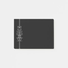 Jouw naam als Alien Glyphs Unique Black Post-it® Notes