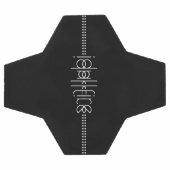 Jouw naam als Alien Glyphs Unique Black Voetbal (Enkel)