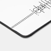 Jouw naam als Alien Glyphs Unique White Bureaumat (Hoek)