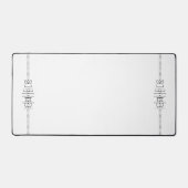 Jouw naam als Alien Glyphs Unique White Bureaumat (Voorkant)