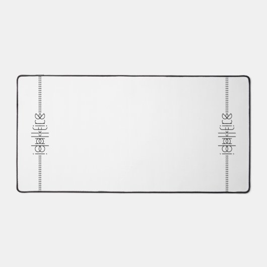 Jouw naam als Alien Glyphs Unique White Bureaumat (Voorkant)