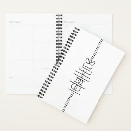 Jouw naam als Alien Glyphs Unique White Planner