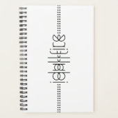 Jouw naam als Alien Glyphs Unique White Planner (Voorkant)