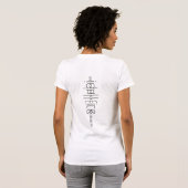 Jouw naam als Alien Glyphs Unique White T-shirt (Achterkant volledig)