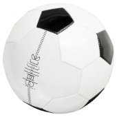 Jouw naam als Alien Glyphs Unique White Voetbal (Drie kwart)