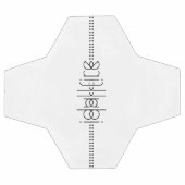 Jouw naam als Alien Glyphs Unique White Voetbal (Enkel)