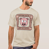  (JOUW NAAM) Bacon Company T-shirt (Voorkant)