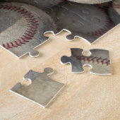 Jouw naam  Baseball Artwork Legpuzzel (Zijkant)