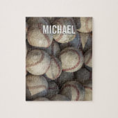 Jouw naam  Baseball Artwork Legpuzzel (Verticaal)