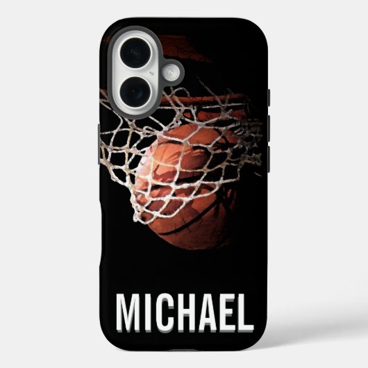 Jouw naam Basketball Artwork Case-Mate iPhone Case (Achterkant)
