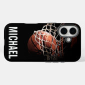 Jouw naam Basketball Artwork Case-Mate iPhone Case (Achterkant (horizontaal))
