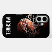 Jouw naam Basketball Artwork Case-Mate iPhone Case (Achterkant (horizontaal))