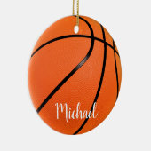 Jouw naam Basketball Artwork Keramisch Ornament (Rechts)