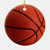 Jouw naam Basketball Artwork Keramisch Ornament (Achterkant)