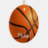 Jouw naam Basketball Artwork Keramisch Ornament (Rechts)