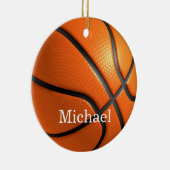 Jouw naam Basketball Artwork Keramisch Ornament (Rechts)