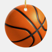 Jouw naam Basketball Artwork Keramisch Ornament (Achterkant)