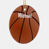 Jouw naam Basketball Artwork Keramisch Ornament (Rechts)