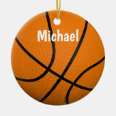 Jouw naam Basketball Artwork Keramisch Ornament (Voorkant)