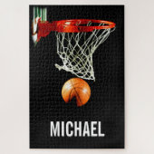 Jouw naam  Basketball Artwork Legpuzzel (Verticaal)