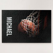 Jouw naam  Basketball Artwork Legpuzzel (Horizontaal)