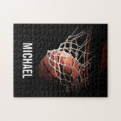 jouw naam  Basketball Artwork Legpuzzel (Horizontaal)