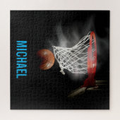 Jouw naam  Basketball Artwork Pop Art Legpuzzel (Horizontaal)