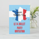 Jouw naam Bastille-dag 14 juli viering feest Kaart (Staand voorkant)