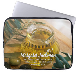 Jouw naam Bijbelvers Laptop Sleeve