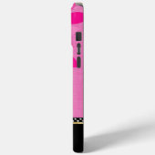 Jouw naam Bloemen Roze Zwart Goud Case-Mate iPhone Case (Achterkant / Links)