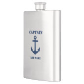 Jouw naam Captain Flask Anchor Flacon (Links)