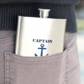 Jouw naam Captain Flask Anchor Flacon (Voorbeeld)