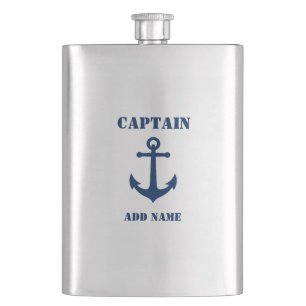 Jouw naam Captain Flask  Anker Flacon