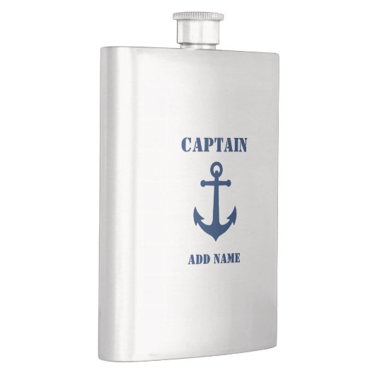 Jouw naam Captain Flask  Anker Flacon (Rechts)