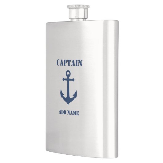 Jouw naam Captain Flask  Anker Flacon (Links)
