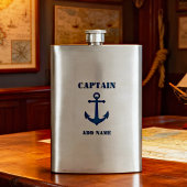 Jouw naam Captain Flask  Anker Flacon