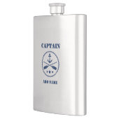Jouw naam Captain Flask Anker & riemen Flacon (Links)