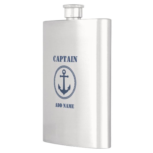 Jouw naam Captain Flask Zee Anker Flacon (Links)