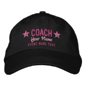 Jouw naam COACH Stars Embroidery Pet (Voorkant)