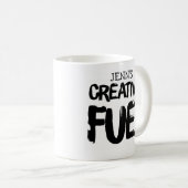 Jouw naam Creative Fuel Coffee Mok (Voorkant rechts)