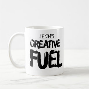 Jouw naam Creative Fuel Coffee Mok
