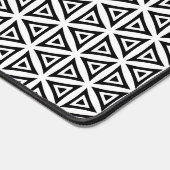 Jouw naam Crisp driehoekig zwart-wit patroon Bureaumat (Hoek)