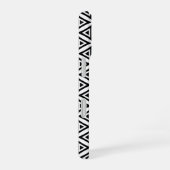 Jouw naam Crisp driehoekig zwart-wit patroon iPhone 16 Hoesje (Rechterkant)