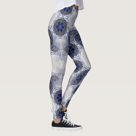 jouw naam Custom Crystal Lapis Lazuli Leggings (Rechts)