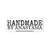 Jouw naam Custom Handgemaakt door Wooden Rubberstempel (Afrduk)