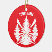 Jouw naam Custom Sup Girl Keramisch Ornament (Links)