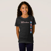 Jouw naam-Cute Kawaii Cupcakes T-shirt (Voorkant volledig)